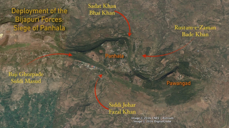 Siege of Panhala - Bijapuri Armies